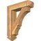 Ekena Millwork Balboa Arts and Crafts Rough Sawn Bracket w/ Offset Brace, Western Red Cedar, 6"W x 22"D x 26"H BKT0604X22X26BOA03RWR - alternate 1